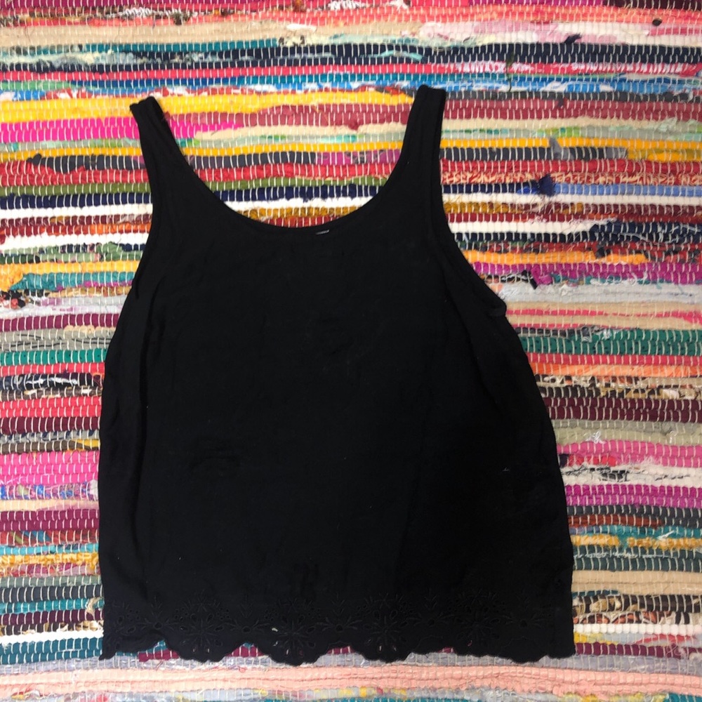 Black tank top
